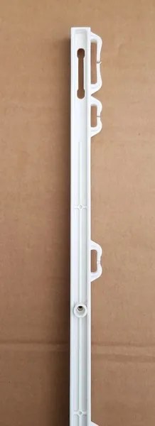 ShopJK STÂLP DIN PLASTIC ECO 105 CM ALB