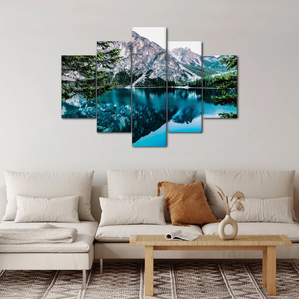 Tablou - Lac în Alpi (150x105 cm)