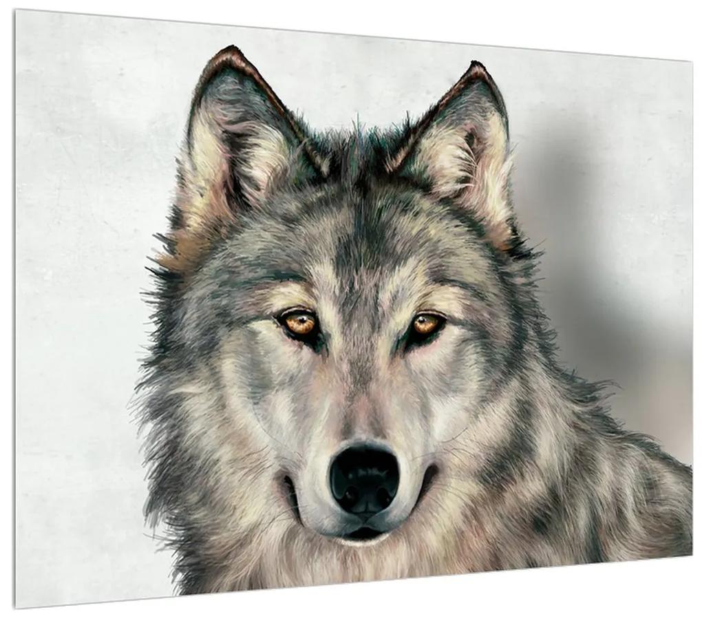 Tablou cu lup (70x50 cm), în 40 de alte dimensiuni noi