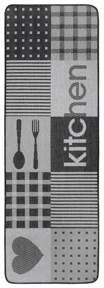 Covor de bucătărie Hanse Home Weave Patchwork Kitchen, 70x180 cm, gri