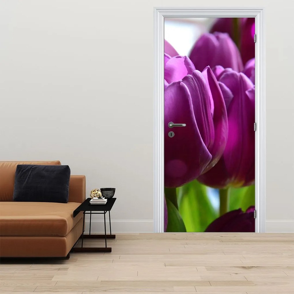 Fototapet pentru ușă - Lalele (95x205cm)