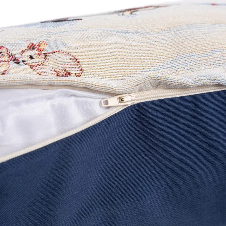 Față de pernuță tip goblen CRĂCIUN ALB 45 x 45 cm