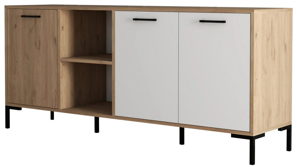 Dulap Aura (Stejar + Alb). 1073263