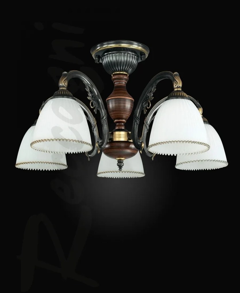 Lustra rustica aplicata cu 5 brate design italian 3800