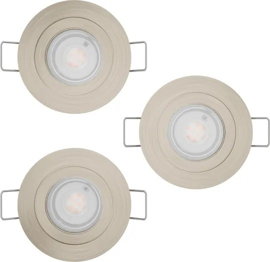 Eglo 902268 - Set de 3 spoturi LED încastrate BARRANCO, LED 4,8W, 230V, crom