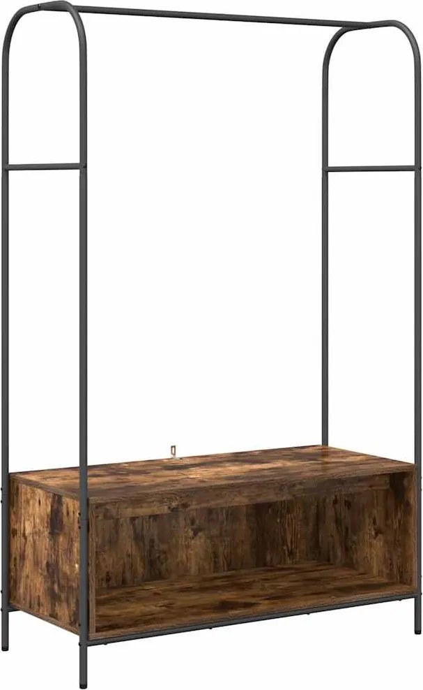 vidaXL Suport pentru Hârtie Stejar închis 100 x 44 x 160 cm