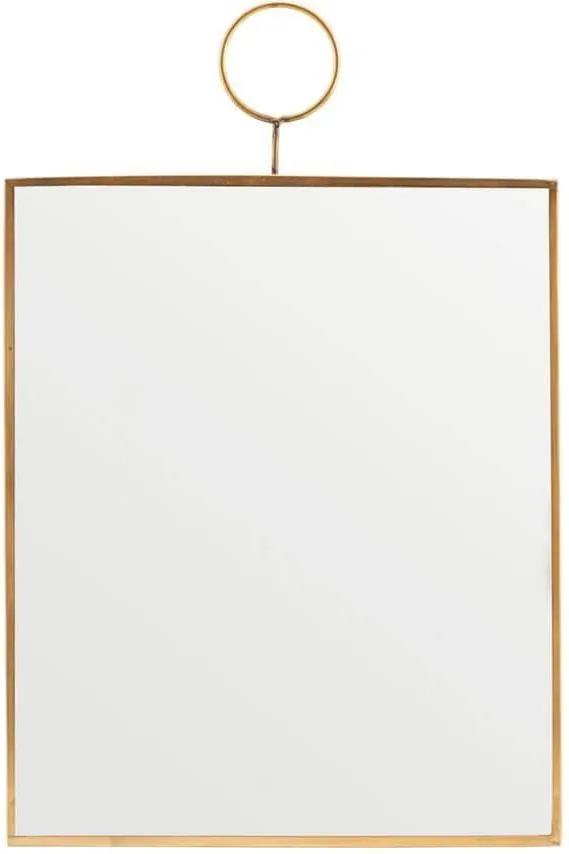Oglinda cu Rama din Alama LOOP - Sticla Natur Latime(25 cm) x Inaltime( 30 cm)