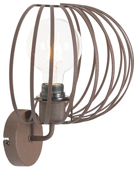 Lampa de perete de design maro ruginiu 30 cm - Johanna