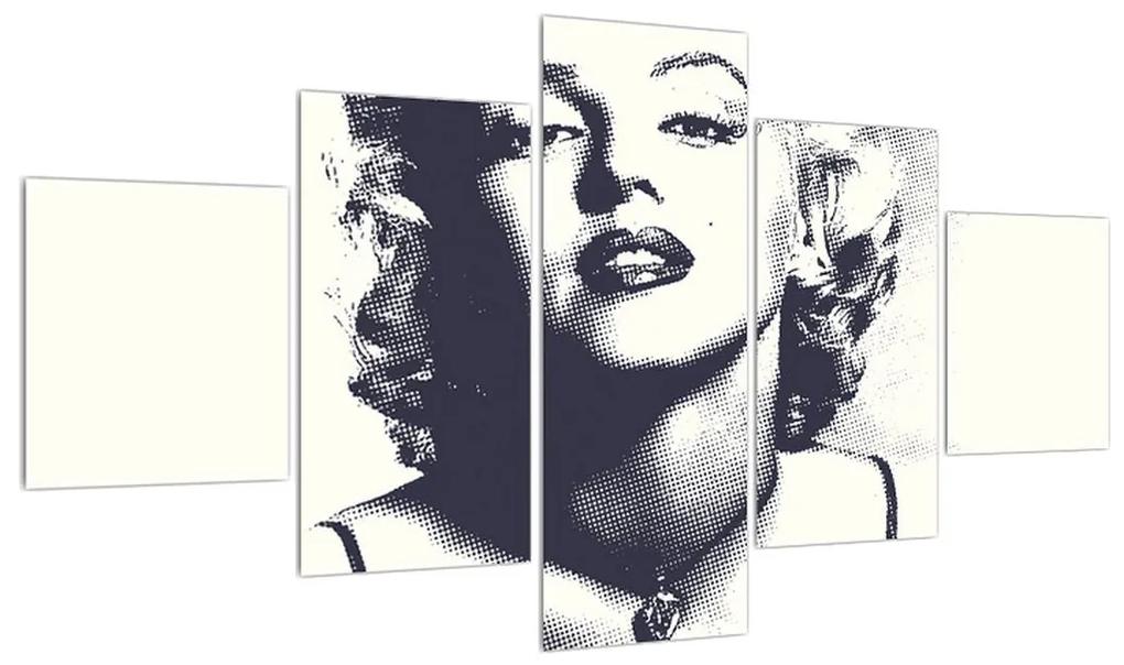 Tablou cu Marilyn Monroe (125x70 cm), în 40 de alte dimensiuni noi