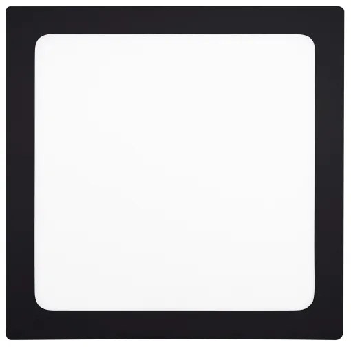 Plafonieră LED/24W/230V 3000/4000/6000K negru pătrat Solight WD175-B