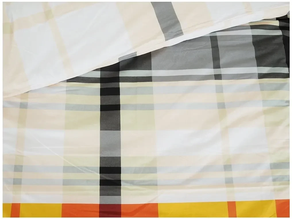 Lenjerie de pat din bumbac Renforce ORANGE KUBE colorat Dimensiunile lenjeriei: 70 x 90 cm | 140 x 200 cm