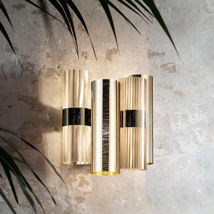 Aplica moderna design Art Deco realizata manual LA LOLLO Gold