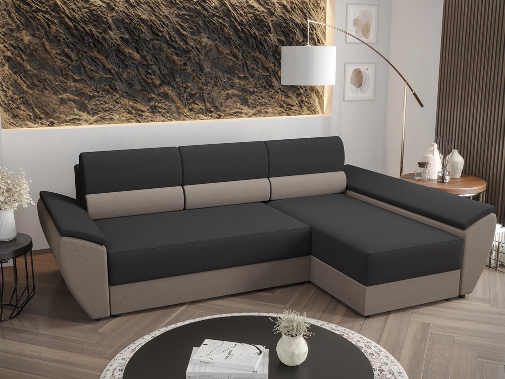 Colțar Radiant L3 (Negru + capuccino) (D). 1057466