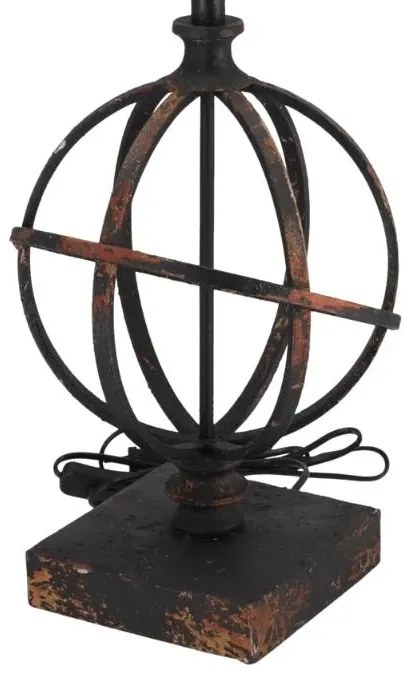 Lampa de masa Sfera stil industrial metal si rasina h 67 cm