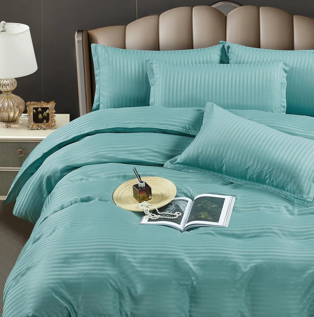 Lenjerie Pat Single 100% Premium Damasc - Verde Menta