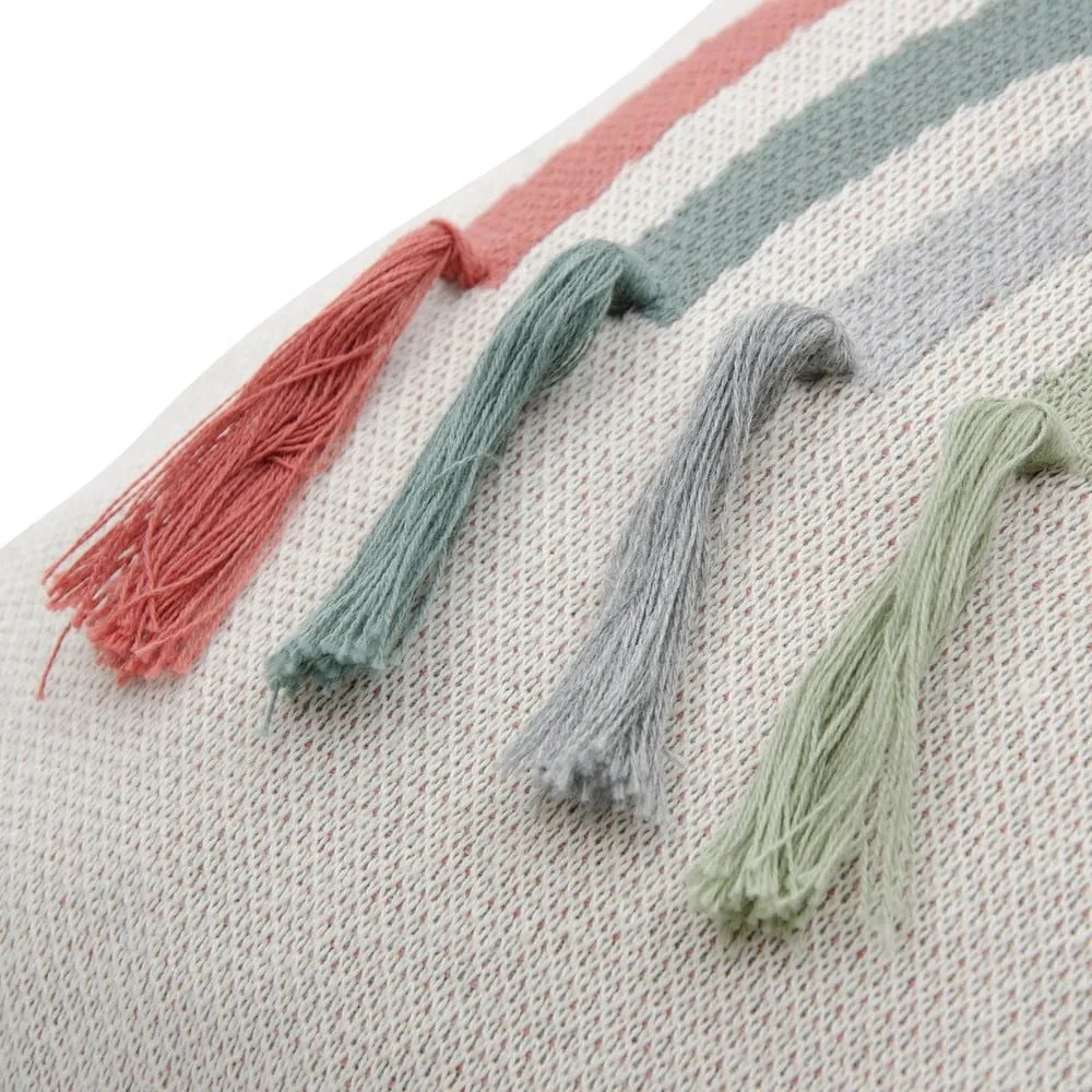 Față de pernă din bumbac Kindsgut Rainbow, 45 x 45 cm, gri