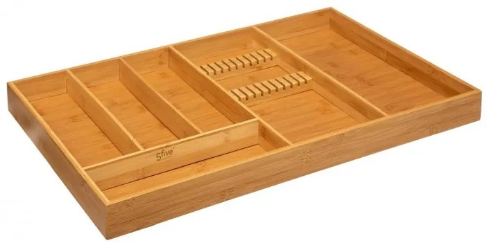Suport ustensile Rohan, pentru sertar, bambus, 58 x 38 x H 5 cm