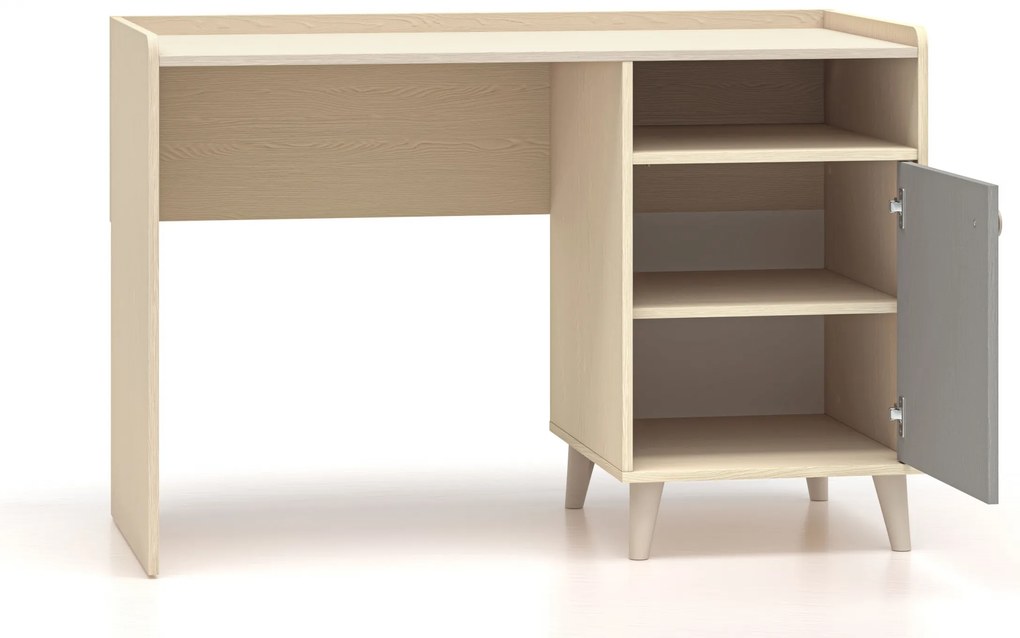 Birou Marla 120 cm - nisip deșert / palladium gri