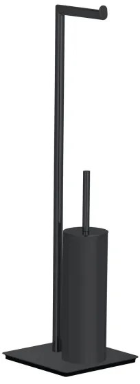 WENKO 71556800 - Set WC RECCO 20 x 71,5 cm, negru