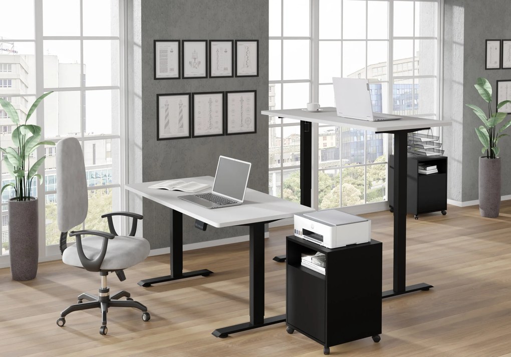 Masă PC electrică Motiva 140 (alb + Negru). Promo -7%. 1124895