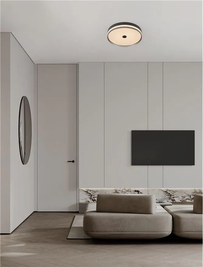 Plafoniera LED HELIOS negru D-50cm