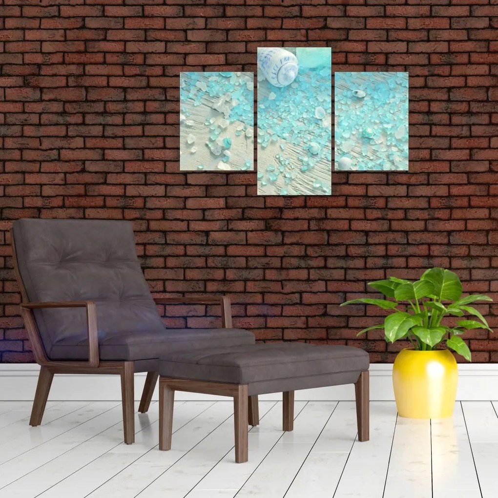 Tablou - Atmosfera de litoral în nuanțe turcoaz (90x60 cm)