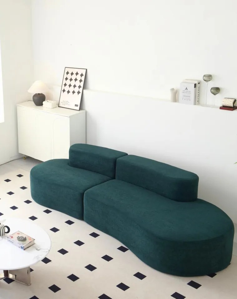 Canapea modulară din spumă cu memorie HD – 200x110x70 cm – design premium și confort inteligent (Culoare: Maro)