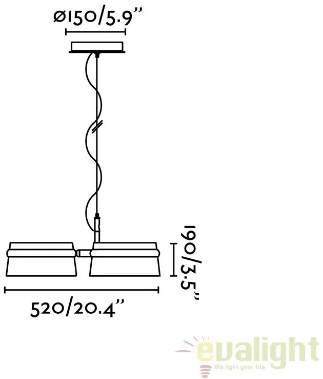 Lustra LED dimabila design deosebit LOOP 29567