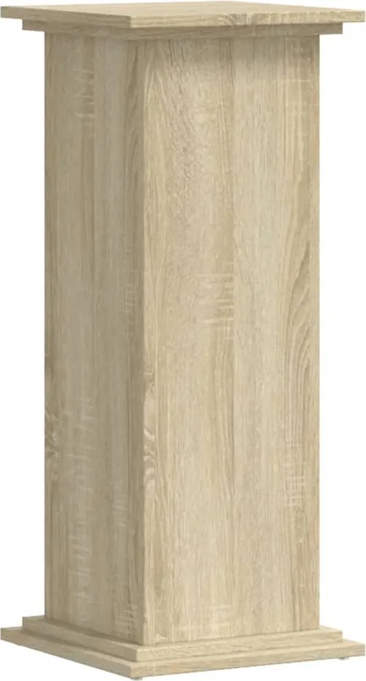 vidaXL Suport de plante, stejar sonoma, 33x33x80 cm, lemn prelucrat