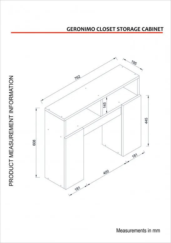 Dulap Baie Geronimo - Alb
