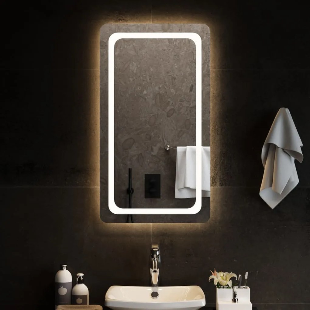 Oglinda de baie cu LED, 50x90 cm