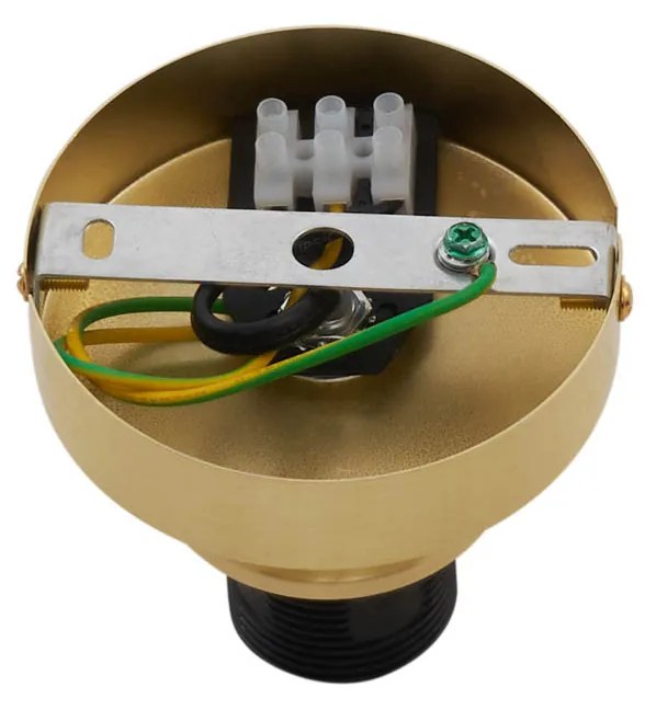 Plafonieră de design din alamă cu sticlă degradee chihlimbar - Pillon