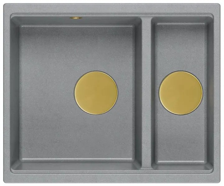 Chiuveta din granit Logan 150 gri metalic