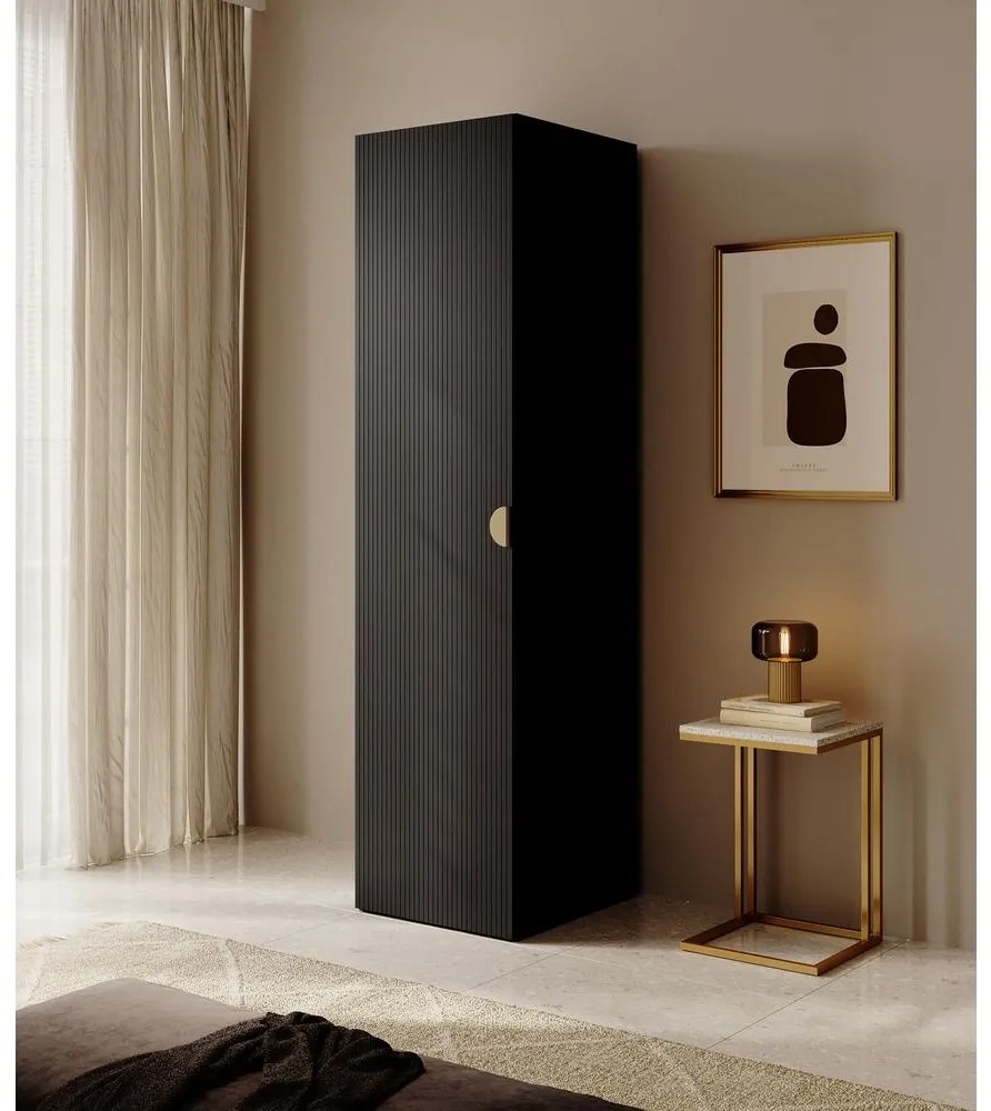 Dulap cu haine Moonie XV (negru + alb). 1099623