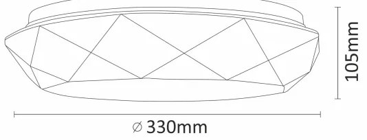 Plafonieră LED pentru baie GALAXY LED/17W/230V