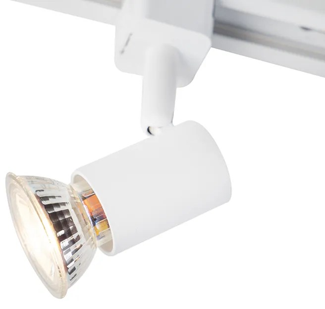Sistem de iluminat inteligent cu șină albă, monofazat, cu 5 lumini, inclusiv WiFi GU10 - Iconic Jeany