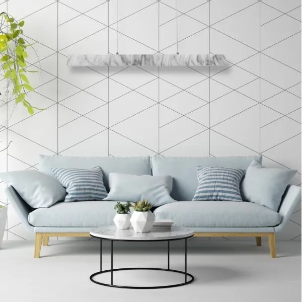 LED Lustră pe calbu PIERCE LED/18W/230V alb/gri