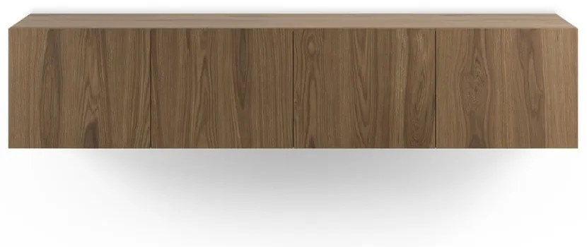 Comodă TV în culoare naturală cu aspect de lemn de stejar 180x38x35 cm Daroca – Marckeric