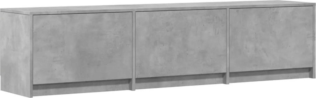 vidaXL Cabinet TV cu led Beton 165 x 34 x 40 cm Lemn compozit