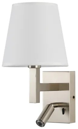 Lampă LED de perete Brilagi DAYA 1xE14/40W/230V + LED/3W alb/crom mat