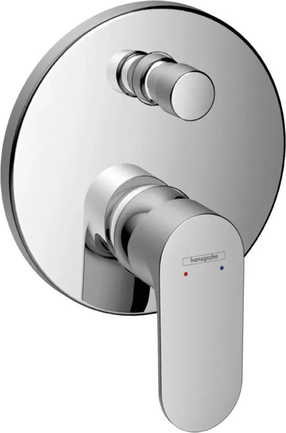 Baterie cada - dus incastrata Hansgrohe Rebris S crom lucios