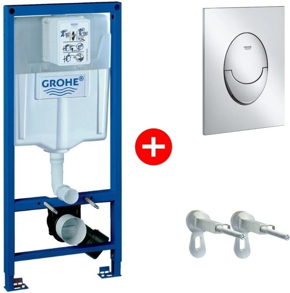 Grohe Rapid SL 3 in 1 Set rezervor incastrat GD2 si clapeta de actionare