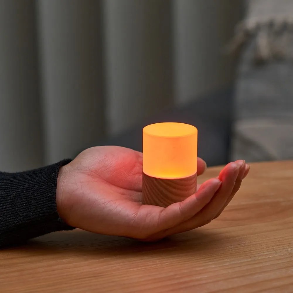 Decorațiune luminoasă în culoare naturală cu USB ø 4,5 cm Lemelia – Gingko