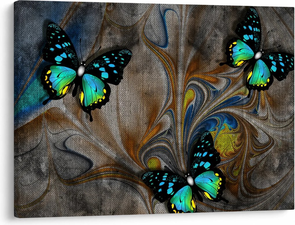 Tablou - Fluturi strălucitori în imagine (70x50 cm)