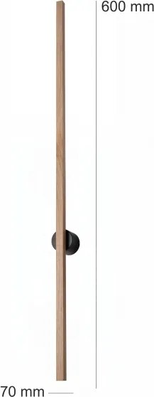 Brilagi - Aplica de perete WOODY LINE LED, 7W, 230V, 4000K, 60 cm, stejar