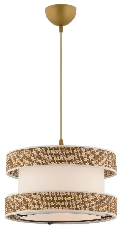 Lustră cu cablu HALO 1xE27/60W/230V crem/bej