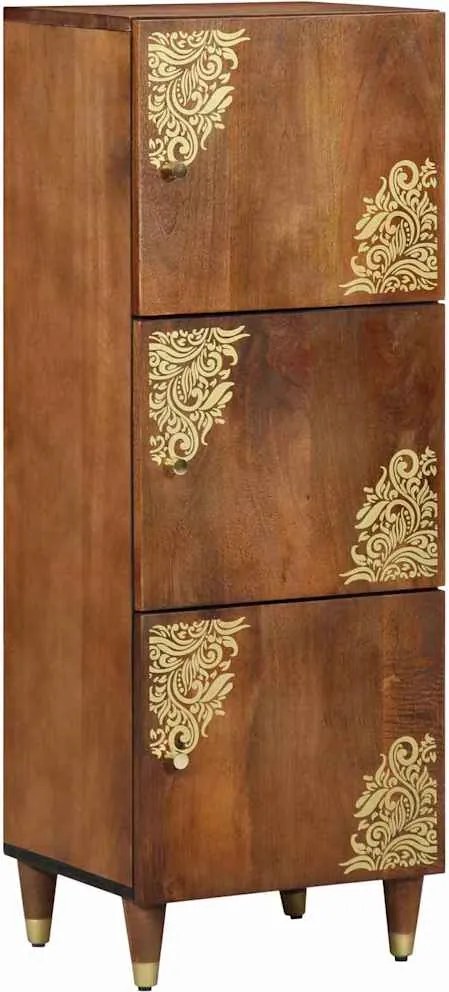 vidaXL Bufet cu raft cu ușă Maro 40 x 33 x 110 cm Lemn de mango solid