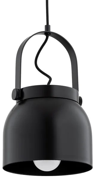 Lustră pe cablu LOGAN 1xE27/15W/230V d. 20 cm negru Argon 8281