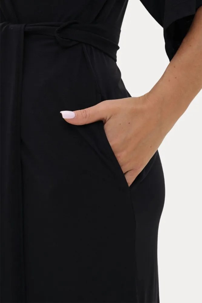 Halat pentru femei BEATRICE din bambus XL Negru / Black