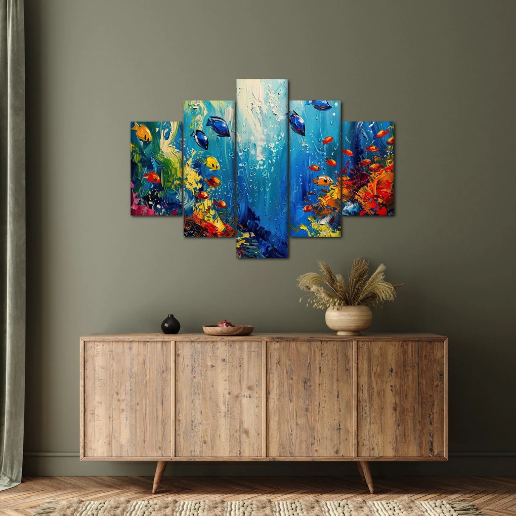Tablou - Pictura lumii subacvatice (150x105 cm)
